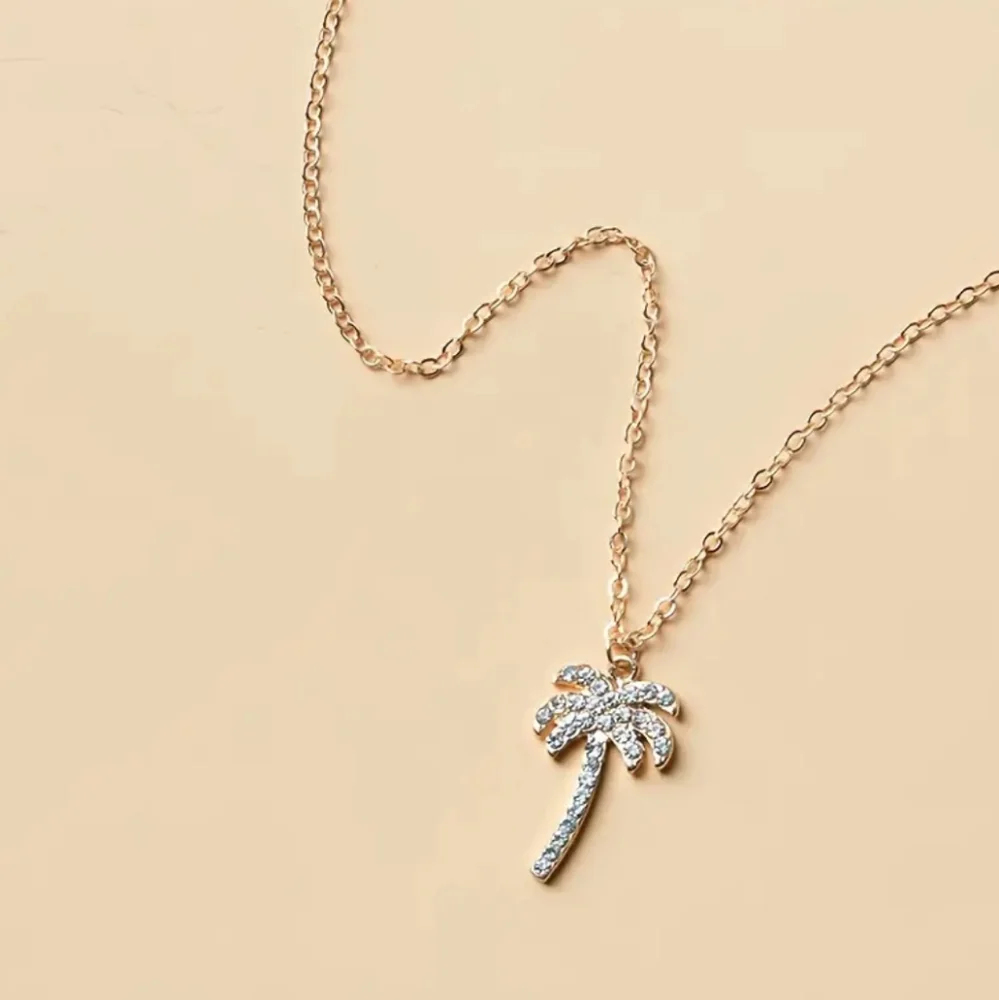 Gold Palm Tree Necklace